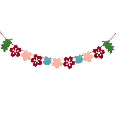 Teknőslevél dekoráció boldog születésnapot transzparens Hibiszkusz virág Születésnapi Papír Füzér Nyári Boldog Születésnapi Party Trópusi dekoráció