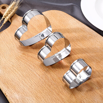 FAIS DU rozsdamentes acél kekszvágó Geometrikus formák süteményekhez Kerek alakú süteményvágó tészta Fondant sütőforma