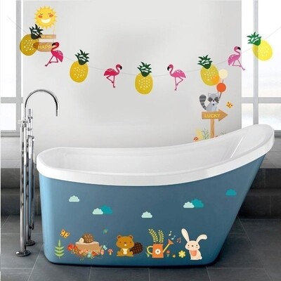 Χαβάης Τροπικό Φλαμίνγκο Ανανά Διακοσμητικό Πανό για Καλοκαιρινό πάρτι