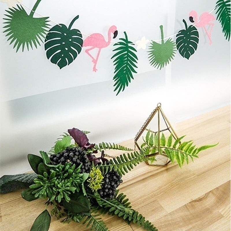 Χαβάης Τροπικό Φλαμίνγκο Ανανά Διακοσμητικό Πανό για Καλοκαιρινό πάρτι