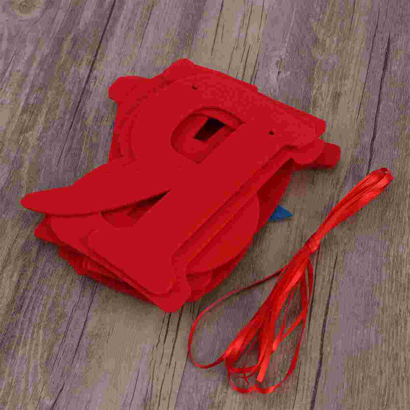 Πανό 22 μέτρων υφασμάτινο Happy Birthday Letter Κρεμαστό στολισμό γιρλάντα για πάρτι γενεθλίων (Κόκκινο)