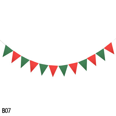 12 zászló Többszínű filc transzparens füzérek Esküvői sármány zászlós Születésnapi parti Babazuhany DIY Függő füzér zászlók dekoráció