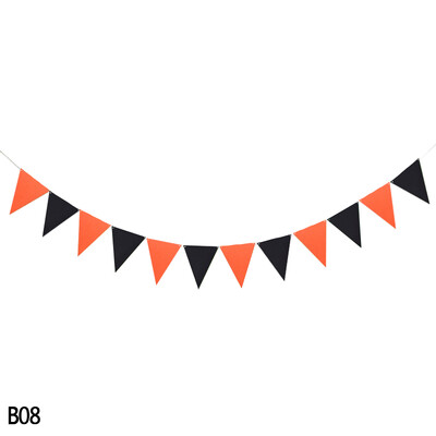 12 zászló Többszínű filc transzparens füzérek Esküvői sármány zászlós Születésnapi parti Babazuhany DIY Függő füzér zászlók dekoráció