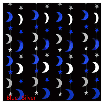 Királykék 40. Boldog születésnapot zászlós party dekoráció