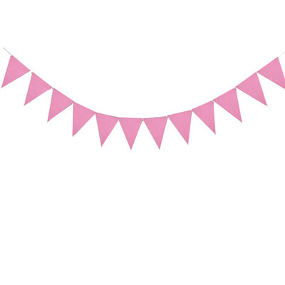 10M 8M tiszta fekete fehér rózsaszín sármány bannerek papír ünnep zászló szépség esküvői füzér zászlók születésnapi parti ünnepélyes dekoráció