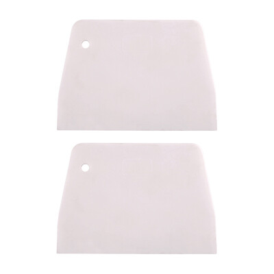 2 gab Cepšanas rīks Plastmasas skrāpis DIY konditorejas krējuma lāpstiņa trapecveida mīklas griešanas nazis kūkas dalītājs virtuves piederumi