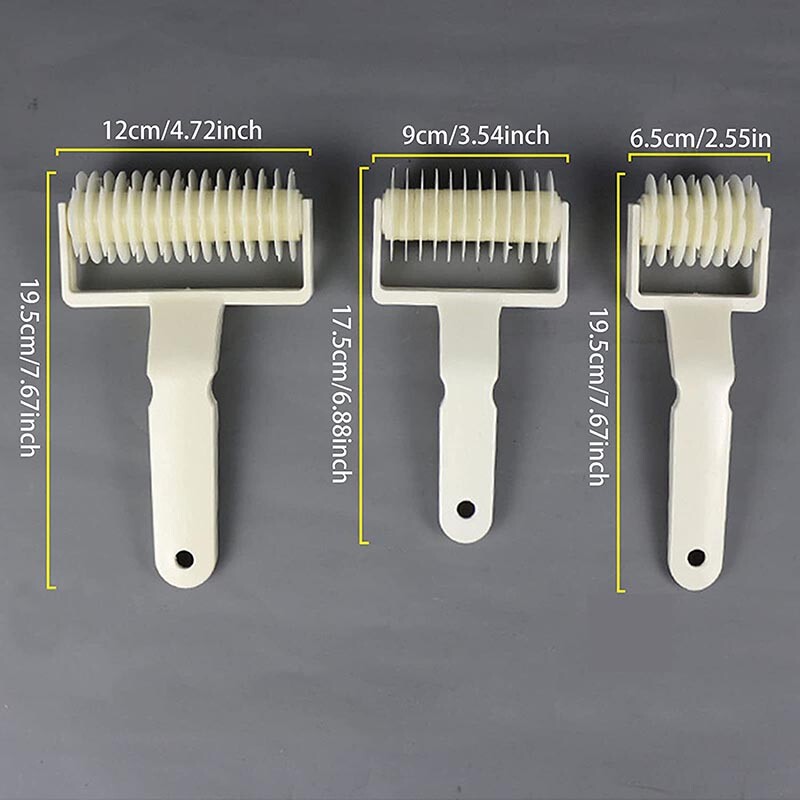 Kreatív sütőeszközök Műanyag görgős hálóvágó L/M/S rácsminta tészta tésztához Fondant pizza sütemények piték Konyhai kellékek