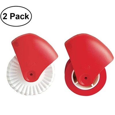 Sütemény kerék díszítő és vágó Gyönyörű pite kéreg pizza tészta rács díszítő eszközök Műanyag tészta pite díszítő vágó