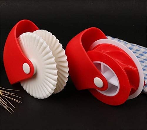 Sütemény kerék díszítő és vágó Gyönyörű pite kéreg pizza tészta rács díszítő eszközök Műanyag tészta pite díszítő vágó