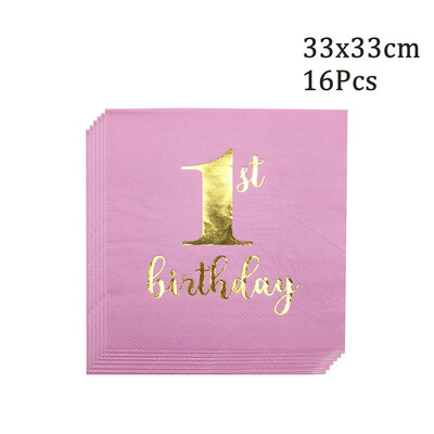 Chicinlife 1 szett rózsaszín 1. számú etetőszék transzparens Születésnapi Party Baby Shower Lány 1. Születésnapi Sármány füzér dekor kellékek