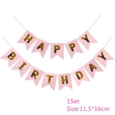 Chicinlife 1 szett rózsaszín 1. számú etetőszék transzparens Születésnapi Party Baby Shower Lány 1. Születésnapi Sármány füzér dekor kellékek