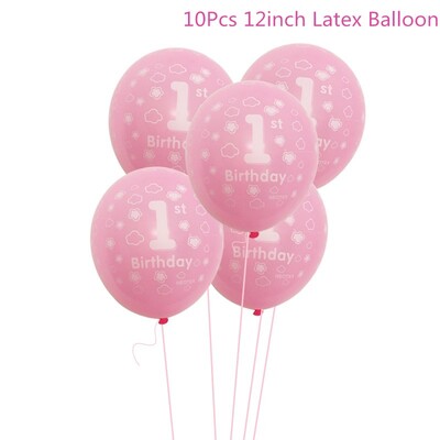 Chicinlife 1 szett rózsaszín 1. számú etetőszék transzparens Születésnapi Party Baby Shower Lány 1. Születésnapi Sármány füzér dekor kellékek