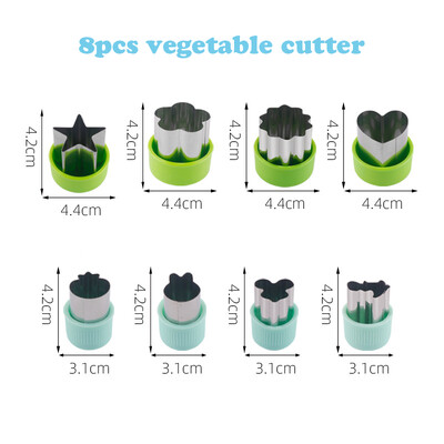 Szendvicsvágó készlet gyerekeknek Állati dinoszaurusz rozsdamentes acél kenyérforma fém formák süteményvágók kekszforma konyhai eszközök