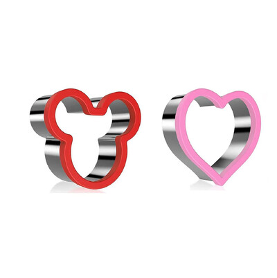 Szendvicsvágó készlet gyerekeknek Állati dinoszaurusz rozsdamentes acél kenyérforma fém formák süteményvágók kekszforma konyhai eszközök