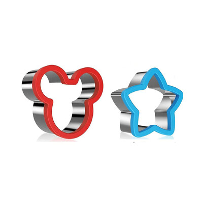 Szendvicsvágó készlet gyerekeknek Állati dinoszaurusz rozsdamentes acél kenyérforma fém formák süteményvágók kekszforma konyhai eszközök