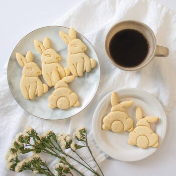 1/2/4 τεμ. Rabbit Paw 3D Shape Cookie Cutters Φόρμα για κέικ φόρμα μπισκότων ζαχαροπλαστικής ζαχαροπλαστικής Εργαλεία ψησίματος Αξεσουάρ κουζίνας