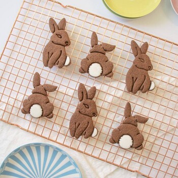 1/2/4 τεμ. Rabbit Paw 3D Shape Cookie Cutters Φόρμα για κέικ φόρμα μπισκότων ζαχαροπλαστικής ζαχαροπλαστικής Εργαλεία ψησίματος Αξεσουάρ κουζίνας