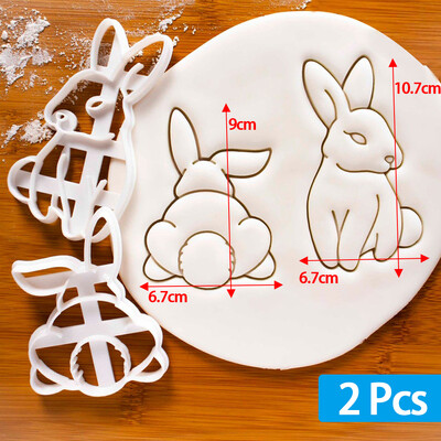 1/2/4 buc. Laba de iepure, forme 3D, forme de prăjituri, forme pentru prăjituri, pentru biscuiți, pentru presare, pentru fondant, pentru patiserie, instrumente de coacere, accesorii de bucătărie