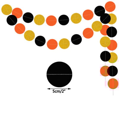 Őszi levelek juharfüzérek kerek papírfüzér Hálaadás szalaghirdetés Otthoni Születésnapi Party dekoráció Fal Kandalló Ünnepi dekoráció