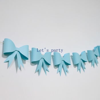 Fashion INS Big Paper Bow Bunting Banner γιρλάντα για παιδιά Διακόσμηση πάρτι γενεθλίων Baby Shower Γαμήλιο πάρτι Φωτογραφία Φόντο