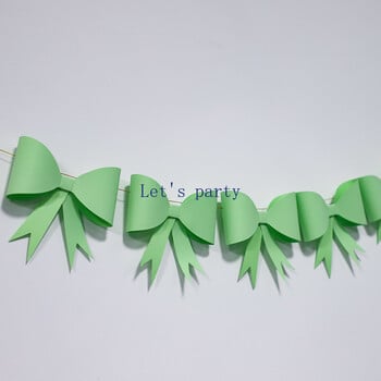 Fashion INS Big Paper Bow Bunting Banner γιρλάντα για παιδιά Διακόσμηση πάρτι γενεθλίων Baby Shower Γαμήλιο πάρτι Φωτογραφία Φόντο