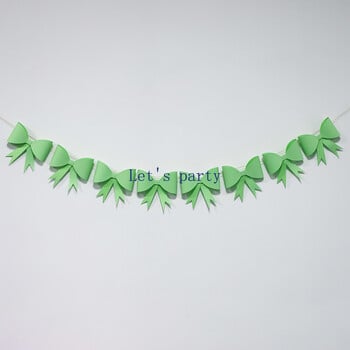 Fashion INS Big Paper Bow Bunting Banner γιρλάντα για παιδιά Διακόσμηση πάρτι γενεθλίων Baby Shower Γαμήλιο πάρτι Φωτογραφία Φόντο