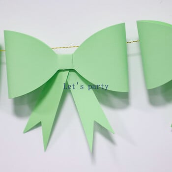 Fashion INS Big Paper Bow Bunting Banner γιρλάντα για παιδιά Διακόσμηση πάρτι γενεθλίων Baby Shower Γαμήλιο πάρτι Φωτογραφία Φόντο