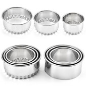 3vnt./rinkinys 304 Nerūdijančio plieno pjaustytuvas Koldūnai Formos kukulių odelė Prietaisas tešlos presas Blynų įrankiai Įvyniojimai Formos Virtuvės gaminimo mašina