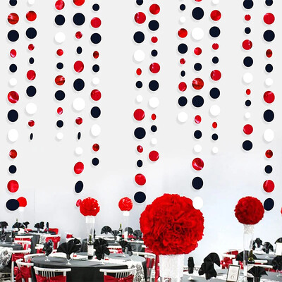 Fekete zöld buli díszek pöttyös füzérek függő papír kör streamer ballagási foci videojáték parti kellékek