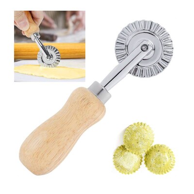 Reguliuojamo peiliuko volelis kruasano duonos kaištis Daugiafunkcis duonos pjaustyklės volelis Reguliuojamas duonos kruasano smeigtuko tešlos pjaustytuvas