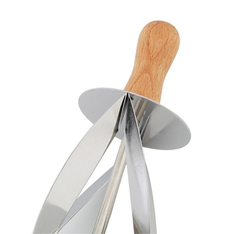 Reguliuojamo peiliuko volelis kruasano duonos kaištis Daugiafunkcis duonos pjaustyklės volelis Reguliuojamas duonos kruasano smeigtuko tešlos pjaustytuvas
