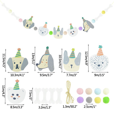 Jauks suns kaķis multfilma Dzīvnieki Bunner Banner Karogi bērniem Iecienīt bērnu duša dzimšanas dienas svinību rotājumi Izejmateriāli Papīra vītnes