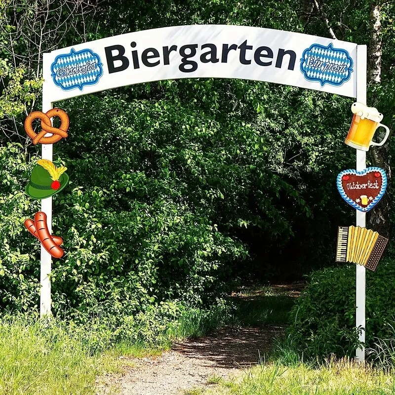 1db sörfesztivál dekoráció sörfesztivál zászló Garland Bavaria Német party zászlók Német party háttér kép dekoráció