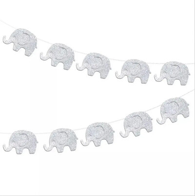 Κομφετί ελέφαντα Scatter Baby Shower Banner Garland for Wedding 1st Birthday Party Animals Supplies theme Party