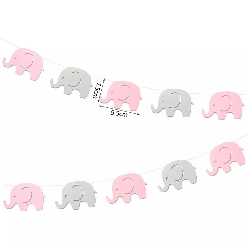 Κομφετί ελέφαντα Scatter Baby Shower Banner Garland for Wedding 1st Birthday Party Animals Supplies theme Party