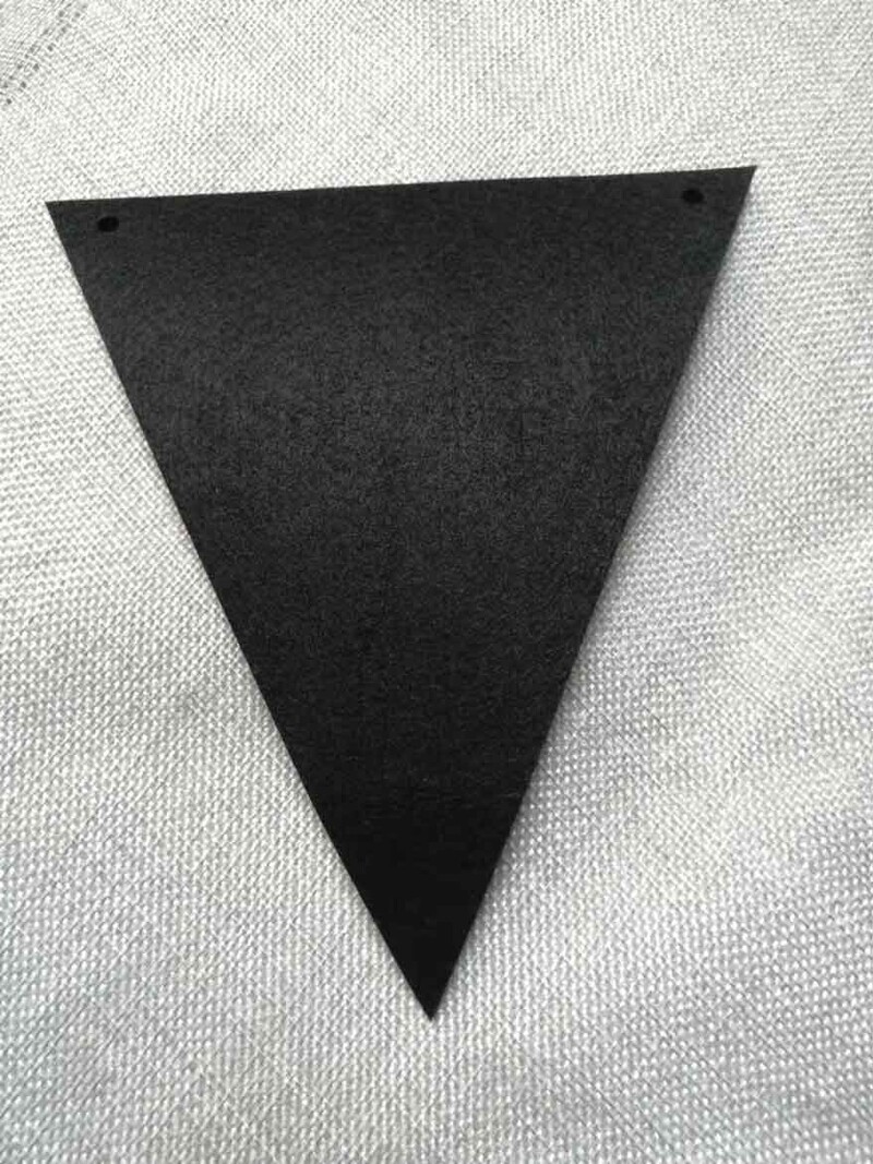 Νέα 18 Flags 8m 12 Flags 4m Χειροποίητα Halloween Black Bunting Pennant Flags Banner Garland Home Party Party Decoration DIY