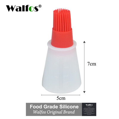Πινέλο λαδιού για μπάρμπεκιου σιλικόνης WALFOS με πινέλο κέικ Βούρτσα ψωμιού βουτύρου μπάρμπεκιου Μπουκάλι καρυκευμάτων Βούρτσα κουζίνας