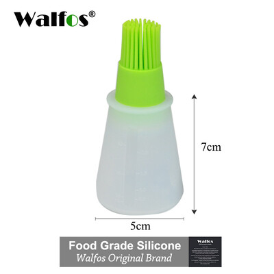 Πινέλο λαδιού για μπάρμπεκιου σιλικόνης WALFOS με πινέλο κέικ Βούρτσα ψωμιού βουτύρου μπάρμπεκιου Μπουκάλι καρυκευμάτων Βούρτσα κουζίνας