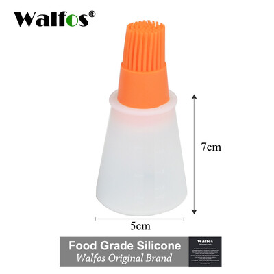 Πινέλο λαδιού για μπάρμπεκιου σιλικόνης WALFOS με πινέλο κέικ Βούρτσα ψωμιού βουτύρου μπάρμπεκιου Μπουκάλι καρυκευμάτων Βούρτσα κουζίνας