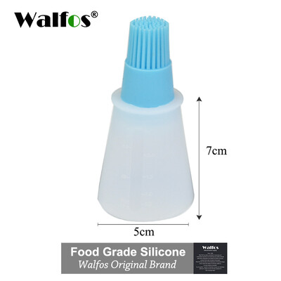 Πινέλο λαδιού για μπάρμπεκιου σιλικόνης WALFOS με πινέλο κέικ Βούρτσα ψωμιού βουτύρου μπάρμπεκιου Μπουκάλι καρυκευμάτων Βούρτσα κουζίνας