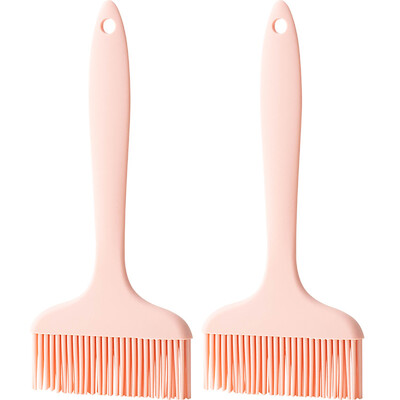 2gab Lielas silikona eļļas birstes Integrēta plata maizes cepšanas otiņa pankūku mērces garšvielu otiņa bārbekjū eļļas birste Virtuves rīks