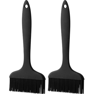 2gab Lielas silikona eļļas birstes Integrēta plata maizes cepšanas otiņa pankūku mērces garšvielu otiņa bārbekjū eļļas birste Virtuves rīks