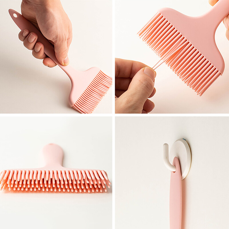 2gab Lielas silikona eļļas birstes Integrēta plata maizes cepšanas otiņa pankūku mērces garšvielu otiņa bārbekjū eļļas birste Virtuves rīks