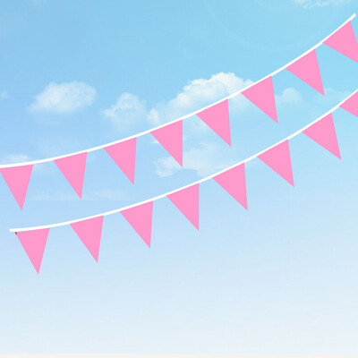 Λευκά & ροζ Τρίγωνα Πανό Μεταξωτές γιρλάντες για γάμο Μωρό Νυφικό Ντους Γενέθλια Διακοσμήσεις Bachelorette Party