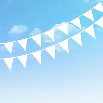 Λευκά & ροζ Τρίγωνα Πανό Μεταξωτές γιρλάντες για γάμο Μωρό Νυφικό Ντους Γενέθλια Διακοσμήσεις Bachelorette Party