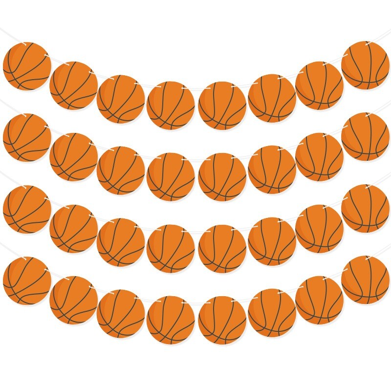 Sport téma Labdák Papírfüzérek Röplabda Labdarúgás Rögbi Kosárlabda Baseball Banner Sport Fiú Boldog Születésnapot Party Kellékek