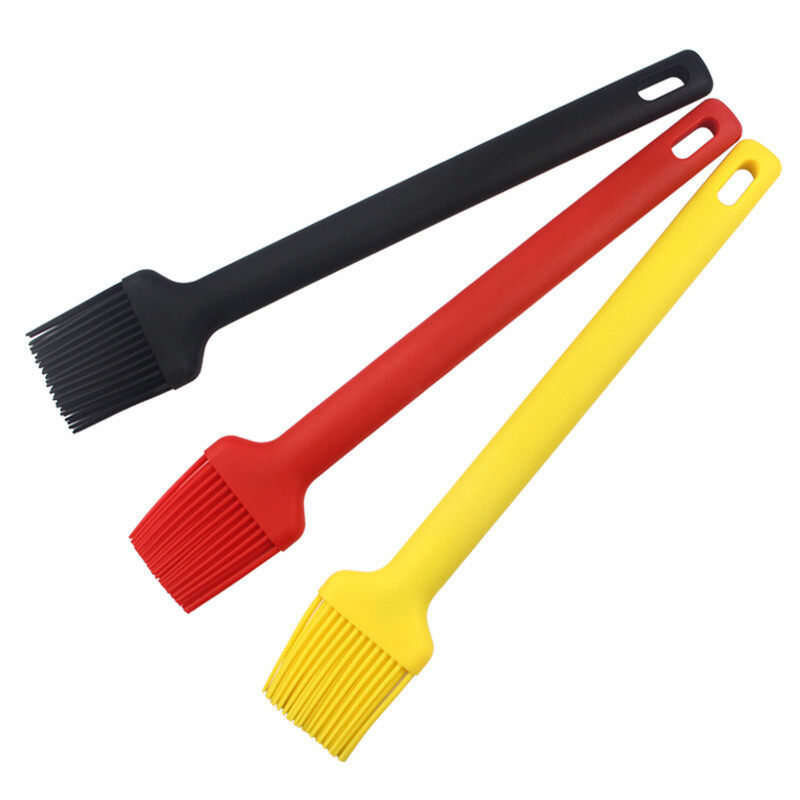 Grilio įrankiai Silikoninis kepsninės aliejaus šepetys Aukštos temperatūros virtuvės kepimo įtaisai Buitinis kepsninės teptukas