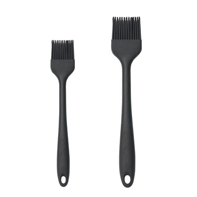 Σετ βουρτσών 2 τεμαχίων σιλικόνης κατάλληλο για εφαρμογή πλυσίματος αυγών σε ζύμη πίτας που γυαλίζει ένα ράφι με παϊδάκια ανθεκτικό στη θερμότητα εύκαμπτο