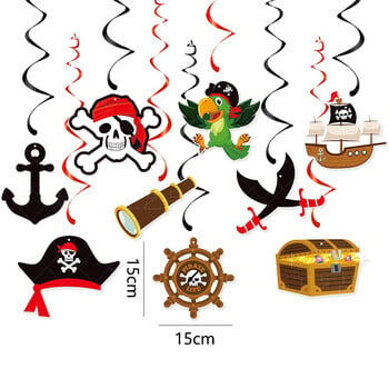 Pirate Birthday Party Decoration Pirate Bunting Garland Pirate Happy Birthday Banner Pirate Birthday Party Supplies