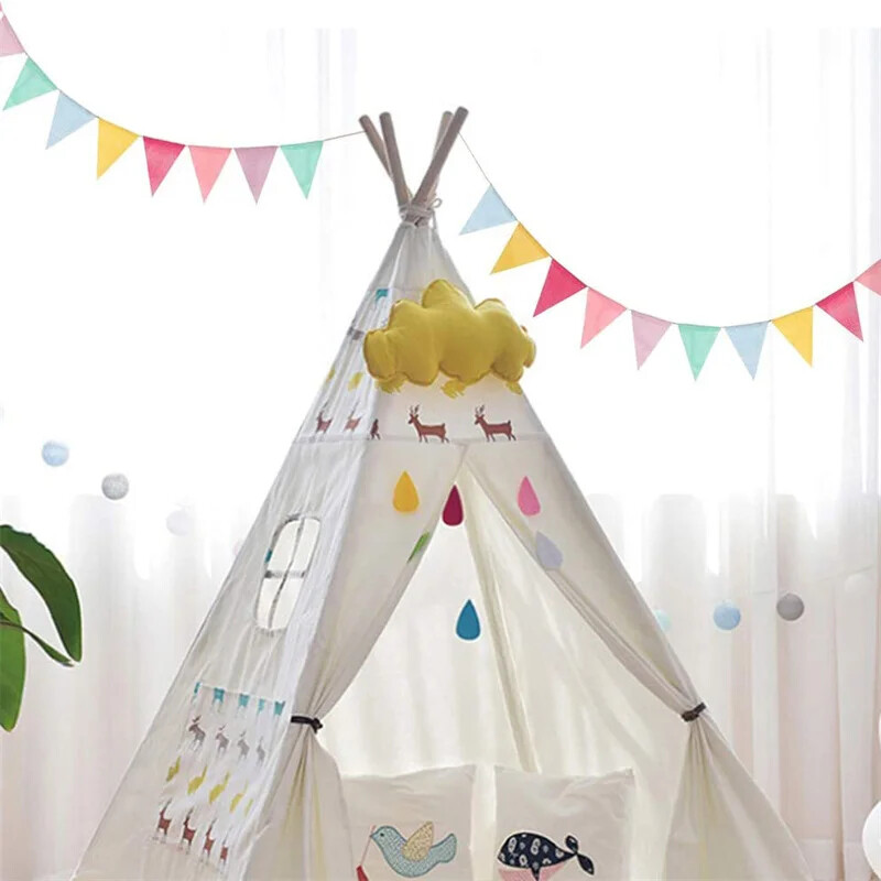 4M színes juta vászon zászló zászlós születésnapi sármány zászló falra függeszthető esküvői transzparens party girland Baby First Birthday Deco